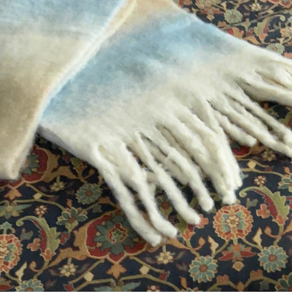 Soft Multicolor Fringe Scarf